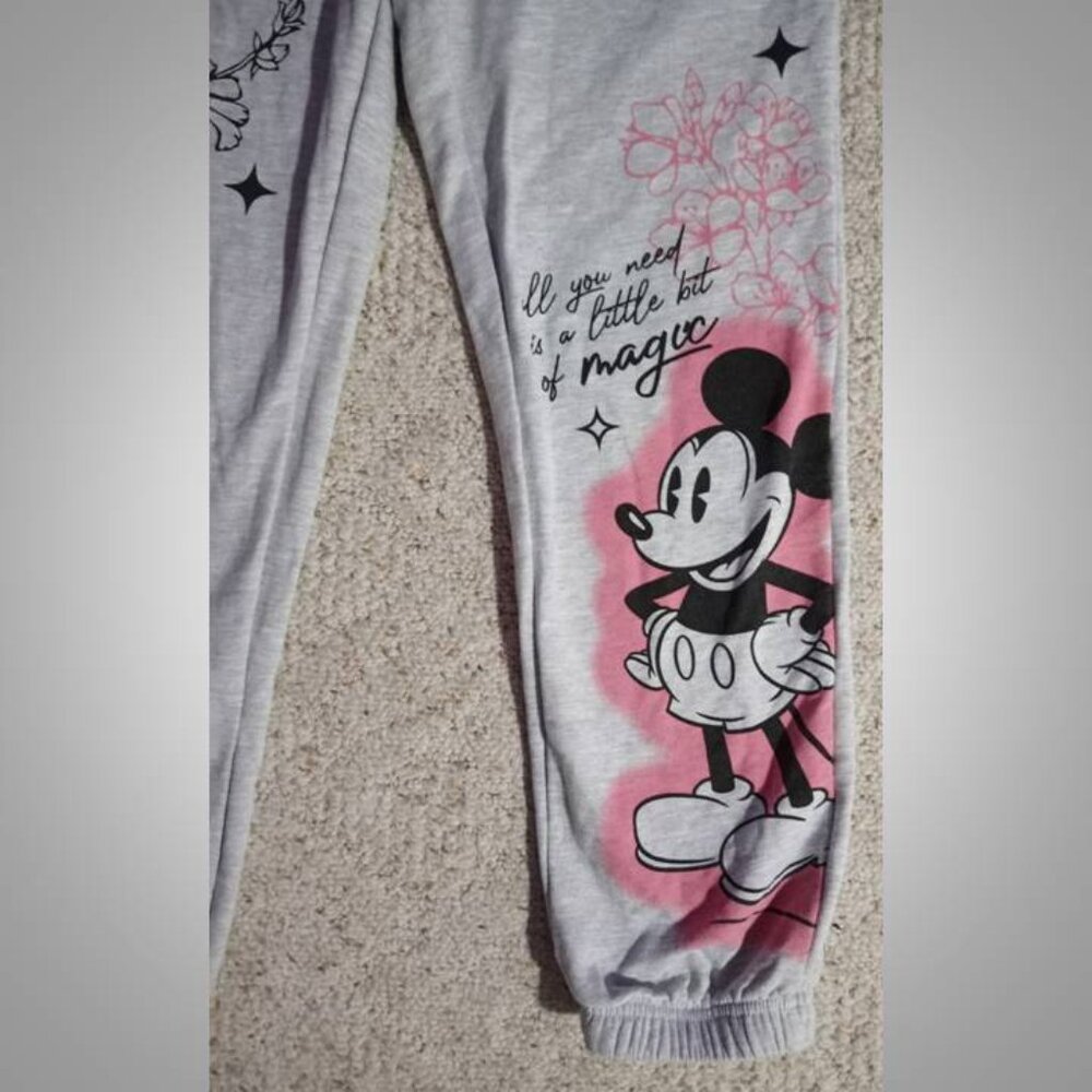 Disney Mickey and Friends sweat pants sweats size L 11/13 Mickey Mouse - Picture 2 of 7